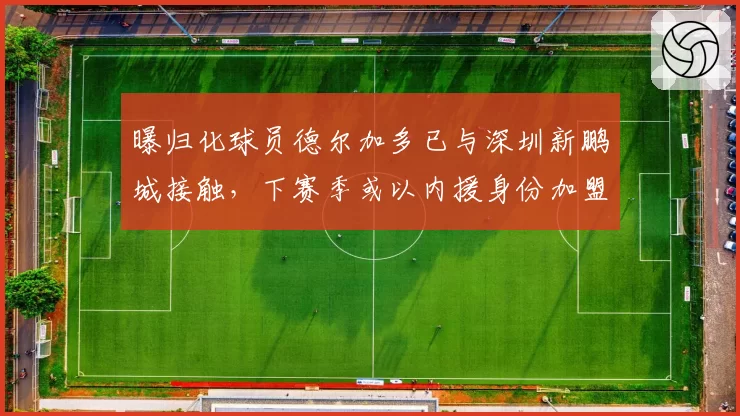 曝归化球员德尔加多已与深圳新鹏城接触,下赛季或以内援身份加盟